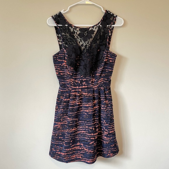 BCBGeneration Dresses & Skirts - BCBGeneration Lace Yoke Cocktail Dress